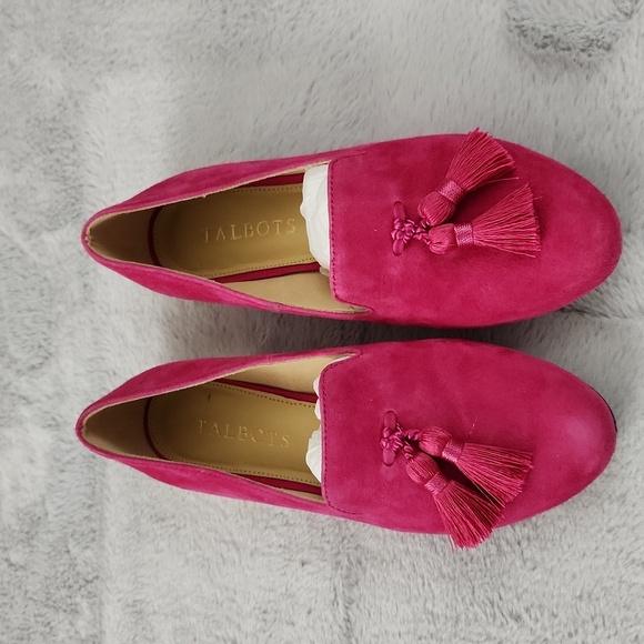 TALBOTS pink loafers size 5 1/2 - Picture 3 of 13